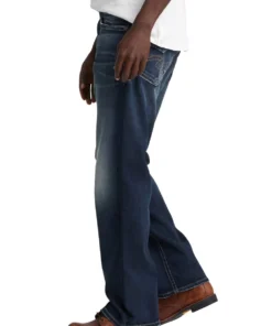 SILVER JEANS CO 'Silver Jeans' Men's Zac Relaxed Fit Straight Leg - Medium Indigo