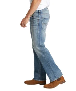 SILVER JEANS CO 'Silver Jeans' Men's Zac Relaxed Fit Straight Leg - Medium Indigo