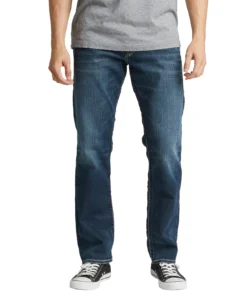 SILVER JEANS CO 'Silver Jeans' Men's Eddie - Dark Wash Indigo Denim