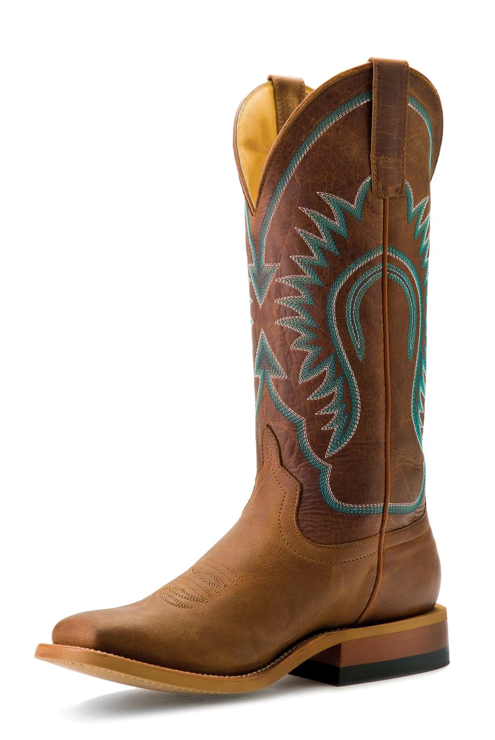 Anderson Bean 'Macie Bean' Women's 13" The Perfect Tan Western Square Toe - Pecan Barking Iron 3 Anderson Bean 'Macie Bean' Women's 13" The Perfect Tan Western Square Toe - Pecan Barking Iron