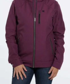 'Cinch' Women's Concealed Carry Bonded Jacket - Purple
