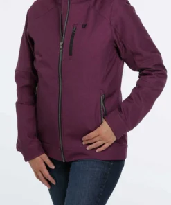 'Cinch' Women's Concealed Carry Bonded Jacket - Purple