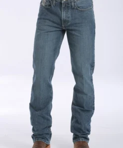 'Cinch' Men's Silver Label Slim Fit - Medium Stonewash