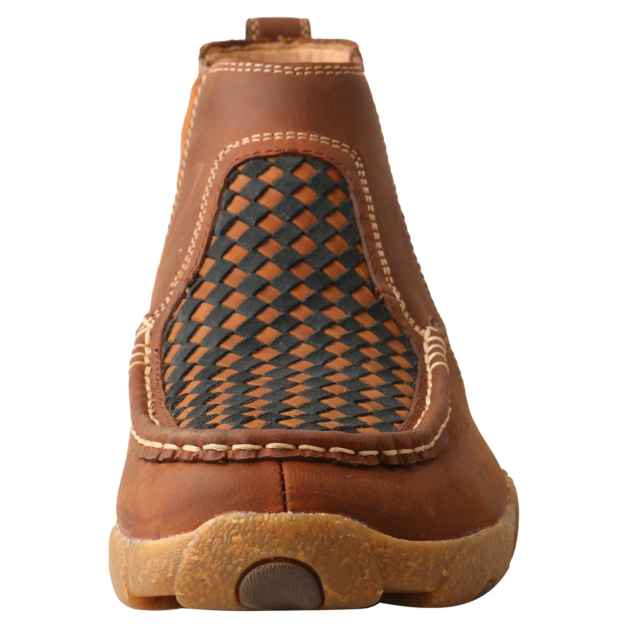 Twisted X Boots 'Twisted X' Men's 4" Chelsea Basket Weave Driving Moc - Oiled Saddle 4 Twisted X Boots 'Twisted X' Men's 4" Chelsea Basket Weave Driving Moc - Oiled Saddle