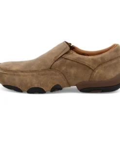 Twisted X Boots 'Twisted X' Men's Driving Moc Slip On - Bomber Brown