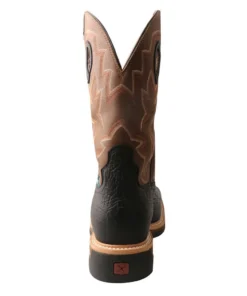 Twisted X Boots 'Twisted X' Men's 12" Lite Western Work EH WP Steel Toe - Black / Brown 12 Twisted X Boots 'Twisted X' Men's 12