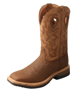 Twisted X Boots 'Twisted X' Men's Lite Western WP Work - Dk. Brown / Tan