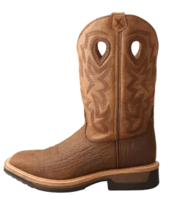 Twisted X Boots 'Twisted X' Men's Lite Western WP Work - Dk. Brown / Tan 13 Twisted X Boots 'Twisted X' Men's Lite Western WP Work - Dk. Brown / Tan