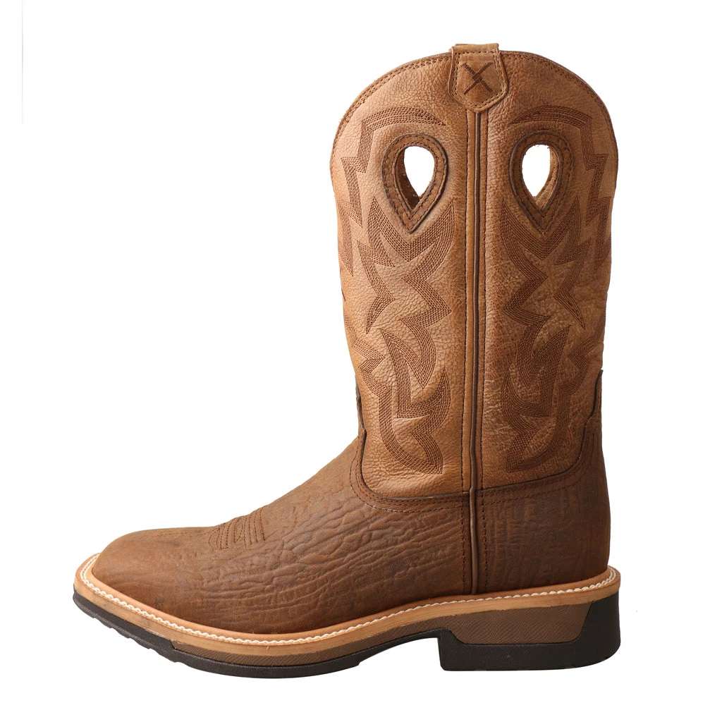 Twisted X Boots 'Twisted X' Men's Lite Western WP Work - Dk. Brown / Tan 8 Twisted X Boots 'Twisted X' Men's Lite Western WP Work - Dk. Brown / Tan