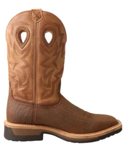 Twisted X Boots 'Twisted X' Men's Lite Western WP Work - Dk. Brown / Tan 12 Twisted X Boots 'Twisted X' Men's Lite Western WP Work - Dk. Brown / Tan