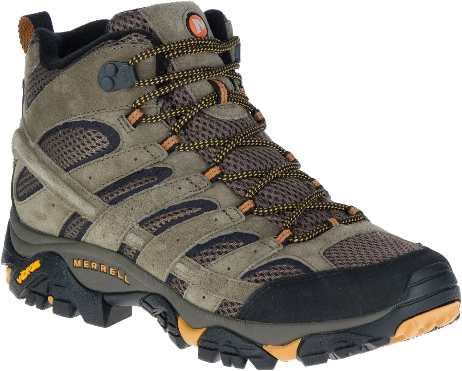 'Merrell' Men's Moab 2 Mid Ventilator - Grey / Tan (Wide) 3 'Merrell' Men's Moab 2 Mid Ventilator - Grey / Tan (Wide)
