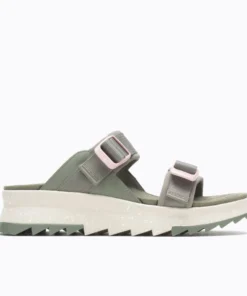 'Merrell' Women's Alpine Cush Slide Sandal - Lichen 9 'Merrell' Women's Alpine Cush Slide Sandal - Lichen