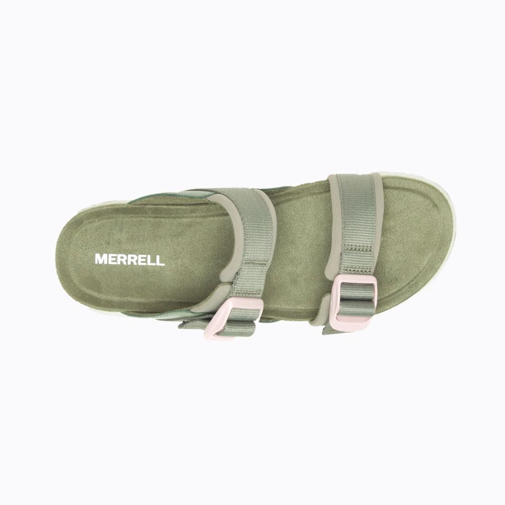 'Merrell' Women's Alpine Cush Slide Sandal - Lichen 6 'Merrell' Women's Alpine Cush Slide Sandal - Lichen