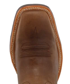 Twisted X Boots 'Twisted X' Men's 12" Ruff Stock Western Square Toe - Peanut / Lime