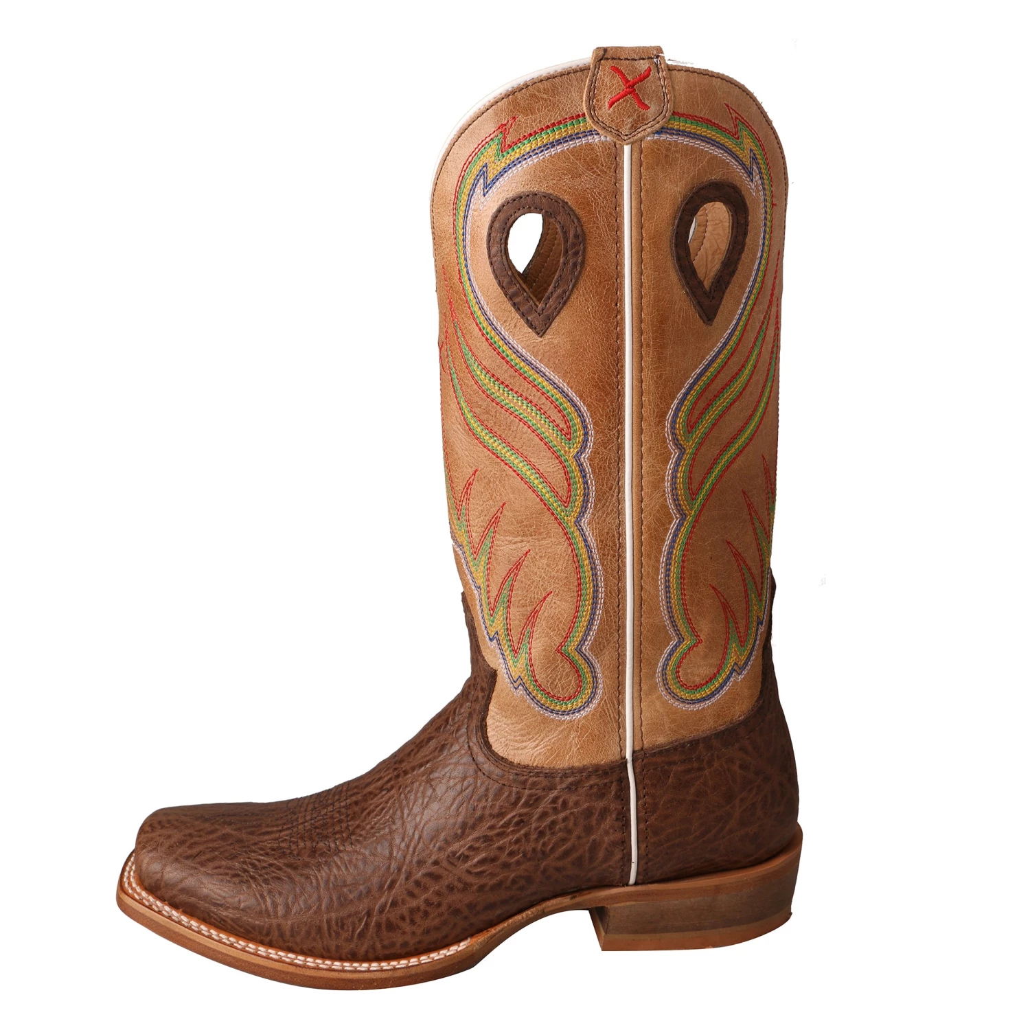 Twisted X Boots 'Twisted X' Men's 14" Ruff Stock Western Square Toe - Cognac / Crazy Horse Brown 4 Twisted X Boots 'Twisted X' Men's 14" Ruff Stock Western Square Toe - Cognac / Crazy Horse Brown
