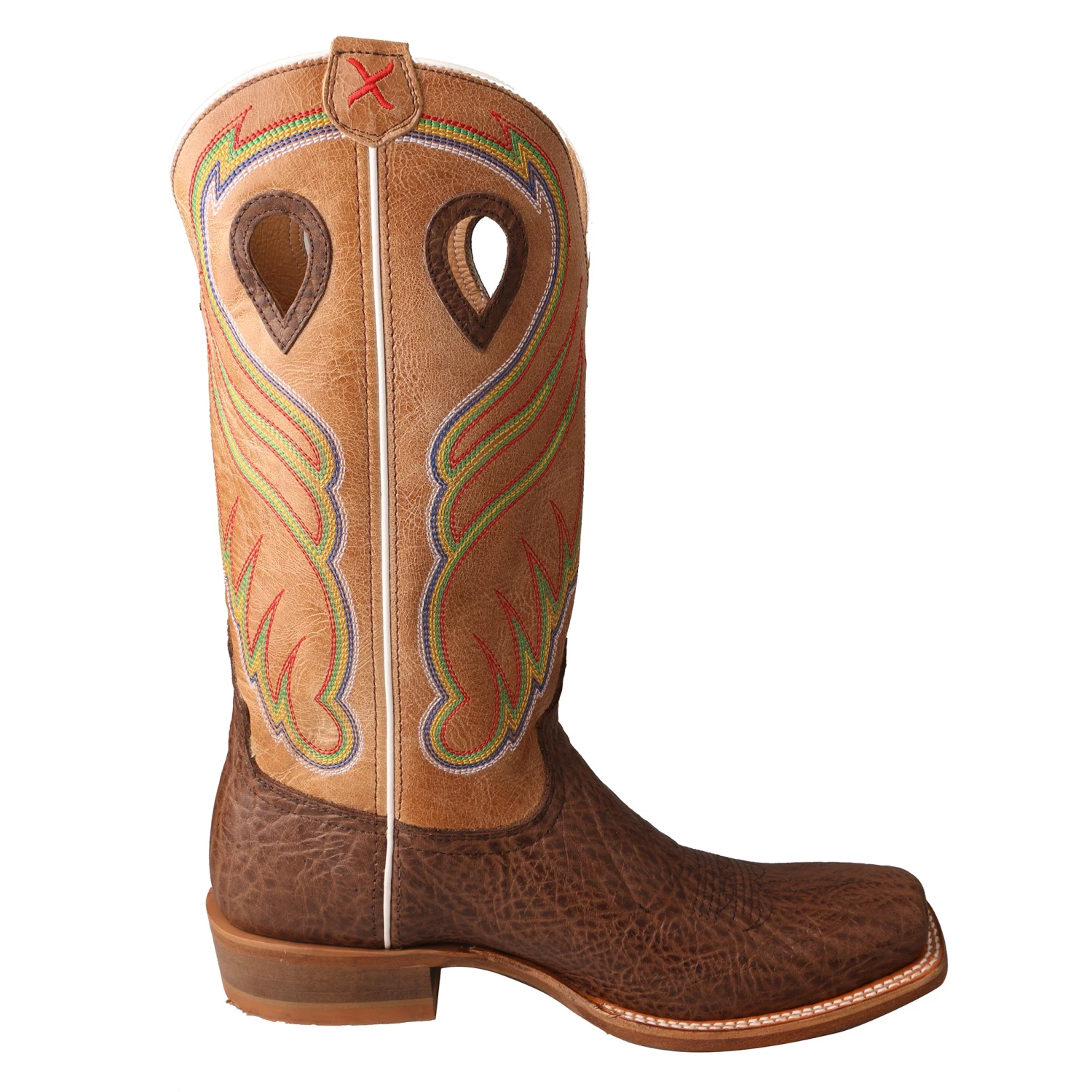 Twisted X Boots 'Twisted X' Men's 14" Ruff Stock Western Square Toe - Cognac / Crazy Horse Brown 6 Twisted X Boots 'Twisted X' Men's 14" Ruff Stock Western Square Toe - Cognac / Crazy Horse Brown