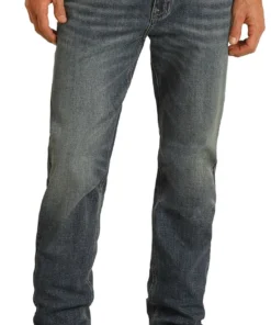 Panhandle Slim 'Hooey' Men's Double Barrel Relaxed Fit Stackable Bootcut - Medium Vintage Wash