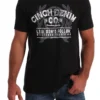'Cinch' Men's Screen Print Logo Tee - Black