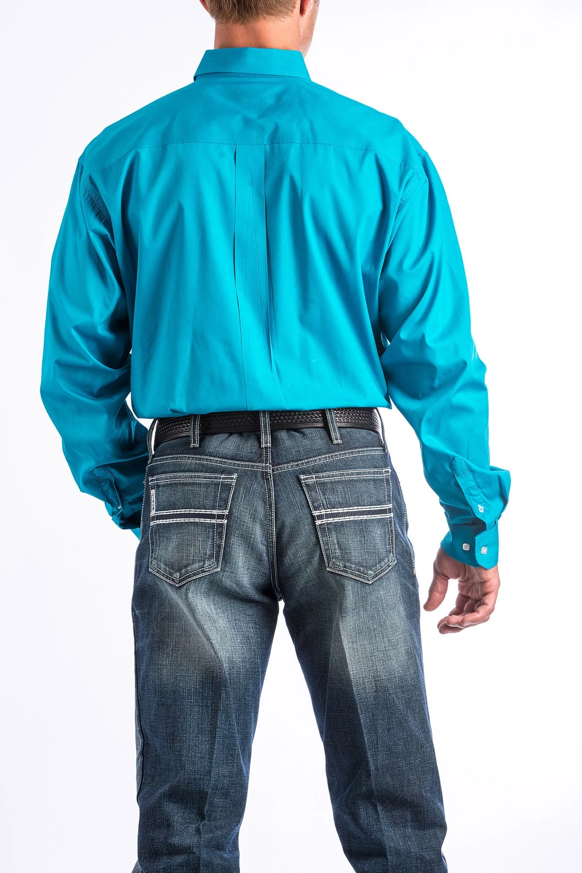'Cinch' Men's Solid Western Button Down - Teal 5 'Cinch' Men's Solid Western Button Down - Teal