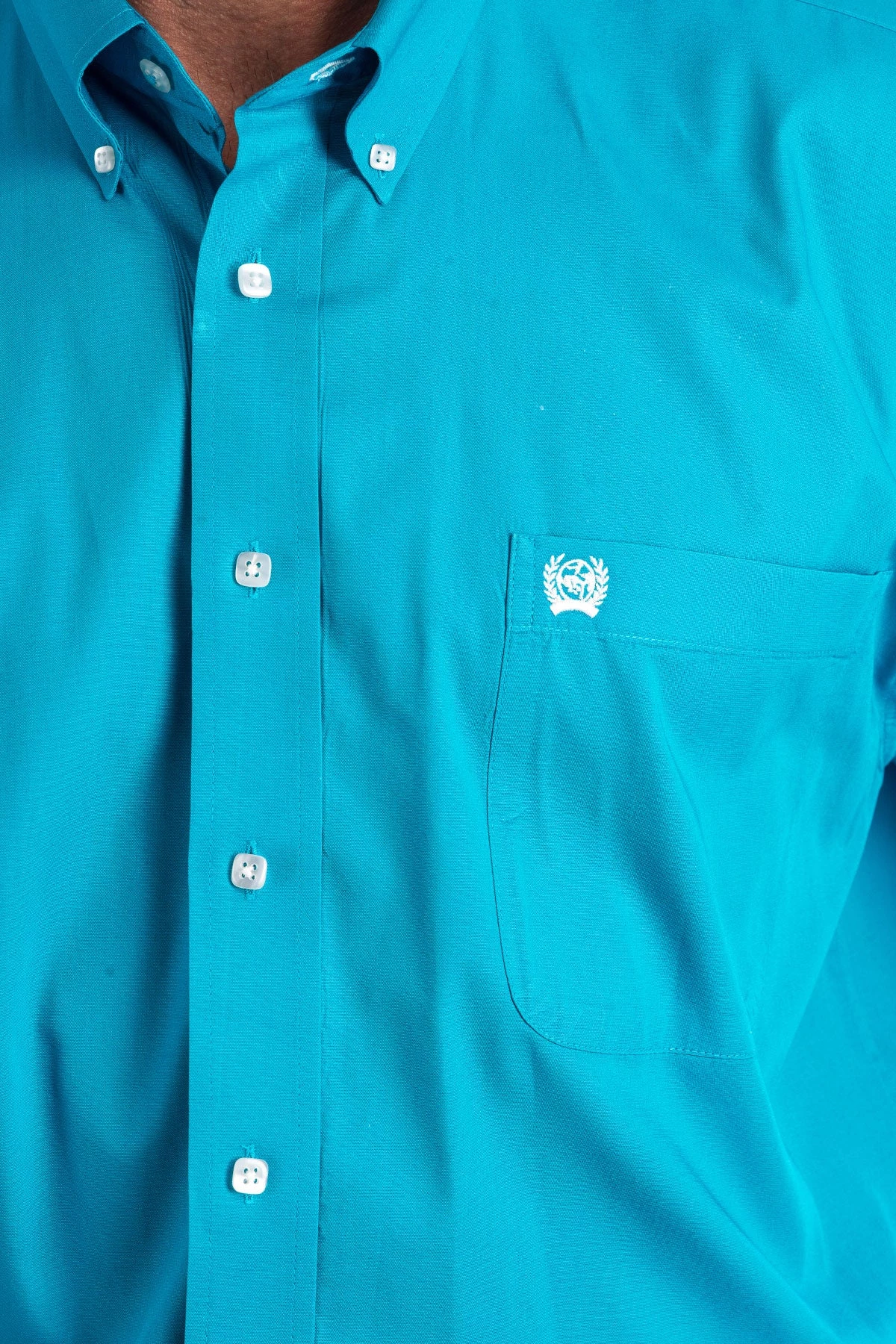 'Cinch' Men's Solid Western Button Down - Teal 4 'Cinch' Men's Solid Western Button Down - Teal