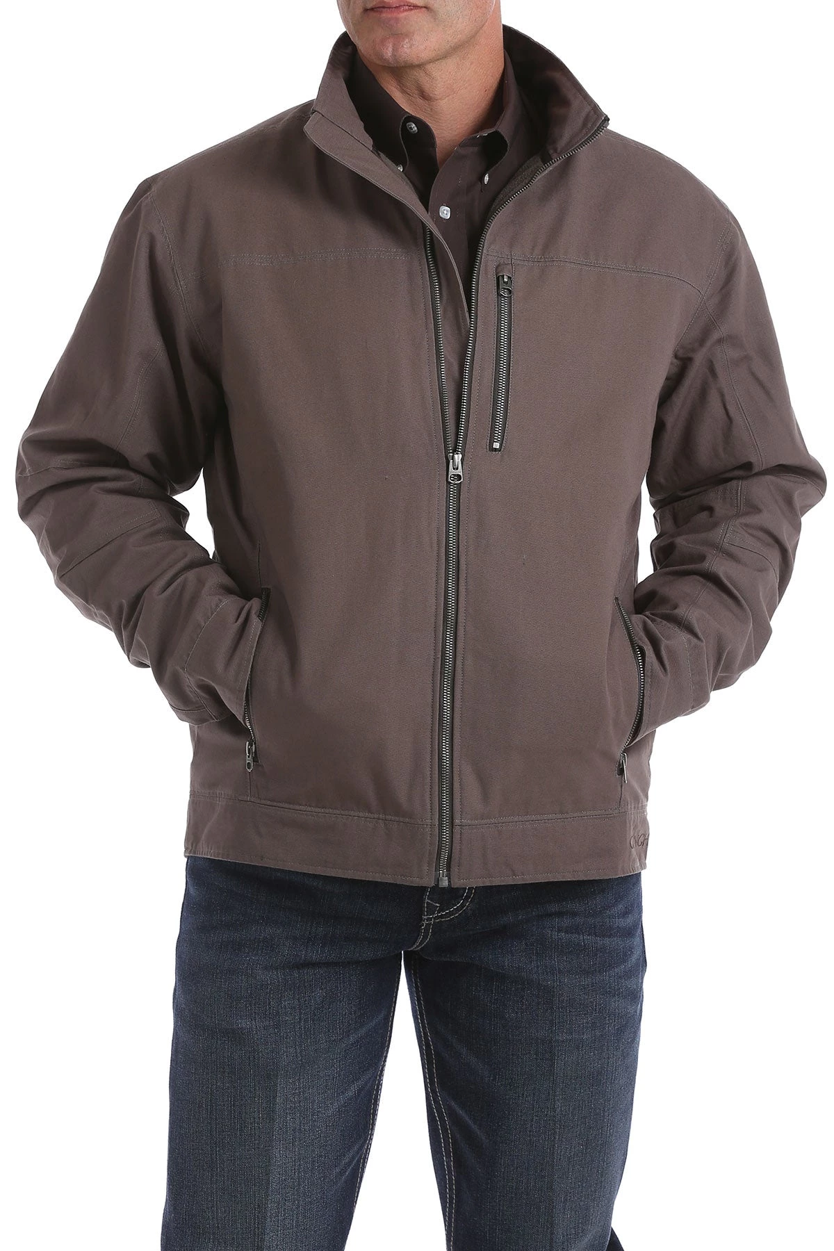 'Cinch' Men's Concealed Carry Canvas Twill Jacket - Stone 3 'Cinch' Men's Concealed Carry Canvas Twill Jacket - Stone