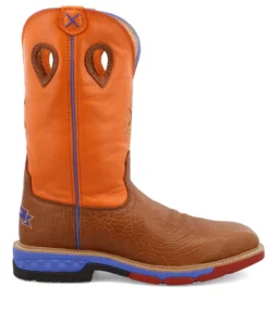 Twisted X Boots 'Twisted X' Men's 12" Western EH Alloy Toe - Tan / Orange 14 Twisted X Boots 'Twisted X' Men's 12