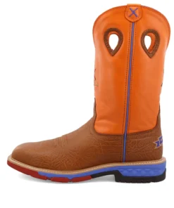Twisted X Boots 'Twisted X' Men's 12" Western EH Alloy Toe - Tan / Orange 15 Twisted X Boots 'Twisted X' Men's 12
