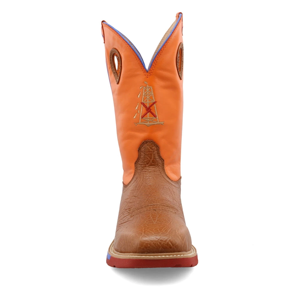 Twisted X Boots 'Twisted X' Men's 12" Western EH Alloy Toe - Tan / Orange 6 Twisted X Boots 'Twisted X' Men's 12" Western EH Alloy Toe - Tan / Orange
