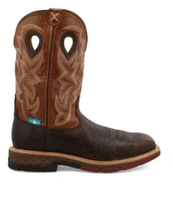 Twisted X Boots 'Twisted X' Men's 12" Cellstretch EH WP Alloy Toe - Smokey Chocolate / Spice 14 Twisted X Boots 'Twisted X' Men's 12