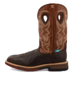 Twisted X Boots 'Twisted X' Men's 12" Cellstretch EH WP Alloy Toe - Smokey Chocolate / Spice 15 Twisted X Boots 'Twisted X' Men's 12