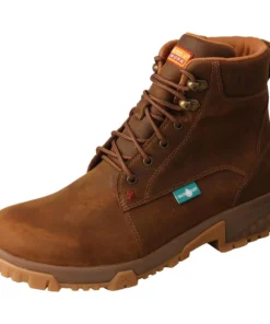 Twisted X Boots 'Twisted X' Men's 6" WP Work Soft Toe - Distressed Saddle