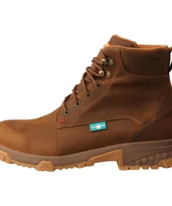 Twisted X Boots 'Twisted X' Men's 6" WP Work Soft Toe - Distressed Saddle 15 Twisted X Boots 'Twisted X' Men's 6