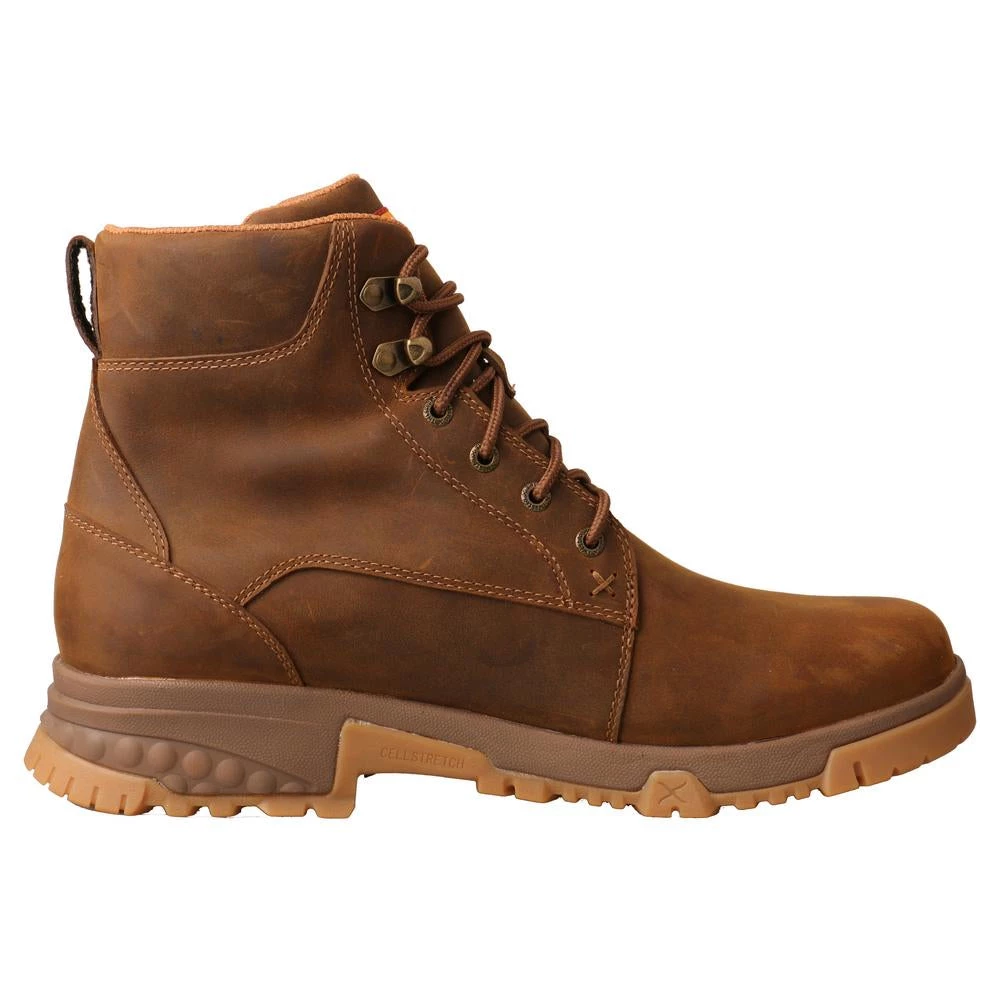 Twisted X Boots 'Twisted X' Men's 6" WP Work Soft Toe - Distressed Saddle 8 Twisted X Boots 'Twisted X' Men's 6" WP Work Soft Toe - Distressed Saddle