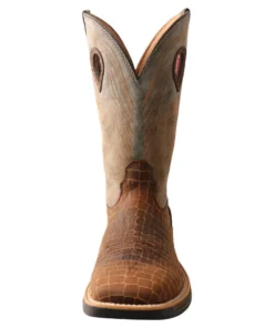 Twisted X Boots 'Twisted X' Men's 12" Tech-X Cellstretch Western Square Toe - Brown / Grey