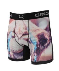 'Cinch' Men's 6" Camel Boxer Brief - Multi