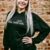'ScratchPad Tees' Women's Small Town SD Hoodie - Black
