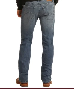 Panhandle Slim 'Hooey' Men's Revolver Slim Fit Straight Bootcut - Medium Vintage Wash