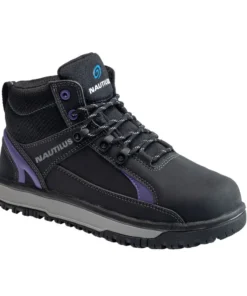 'Nautilus' Women's Urban Int. MetGuard EH SR Alloy Toe - Black / Purple