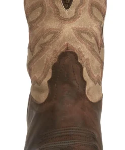 'Nocona' Men's 11" Henry Western Square Toe - Antiqued Brown Cowhide / Vintage Stone 14 'Nocona' Men's 11