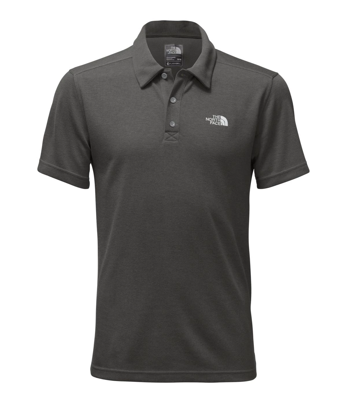 'The North Face' Men's Plaited Crag Polo - Dark Grey Heather 3 'The North Face' Men's Plaited Crag Polo - Dark Grey Heather