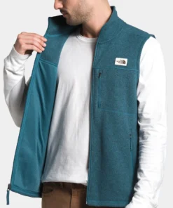 'The North Face' Men's Gordon Lyons Vest - Mallard Blue Heather 9 'The North Face' Men's Gordon Lyons Vest - Mallard Blue Heather