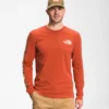 'The North Face' Men's Sleeve Hit T-Shirt - Burnt Ochre