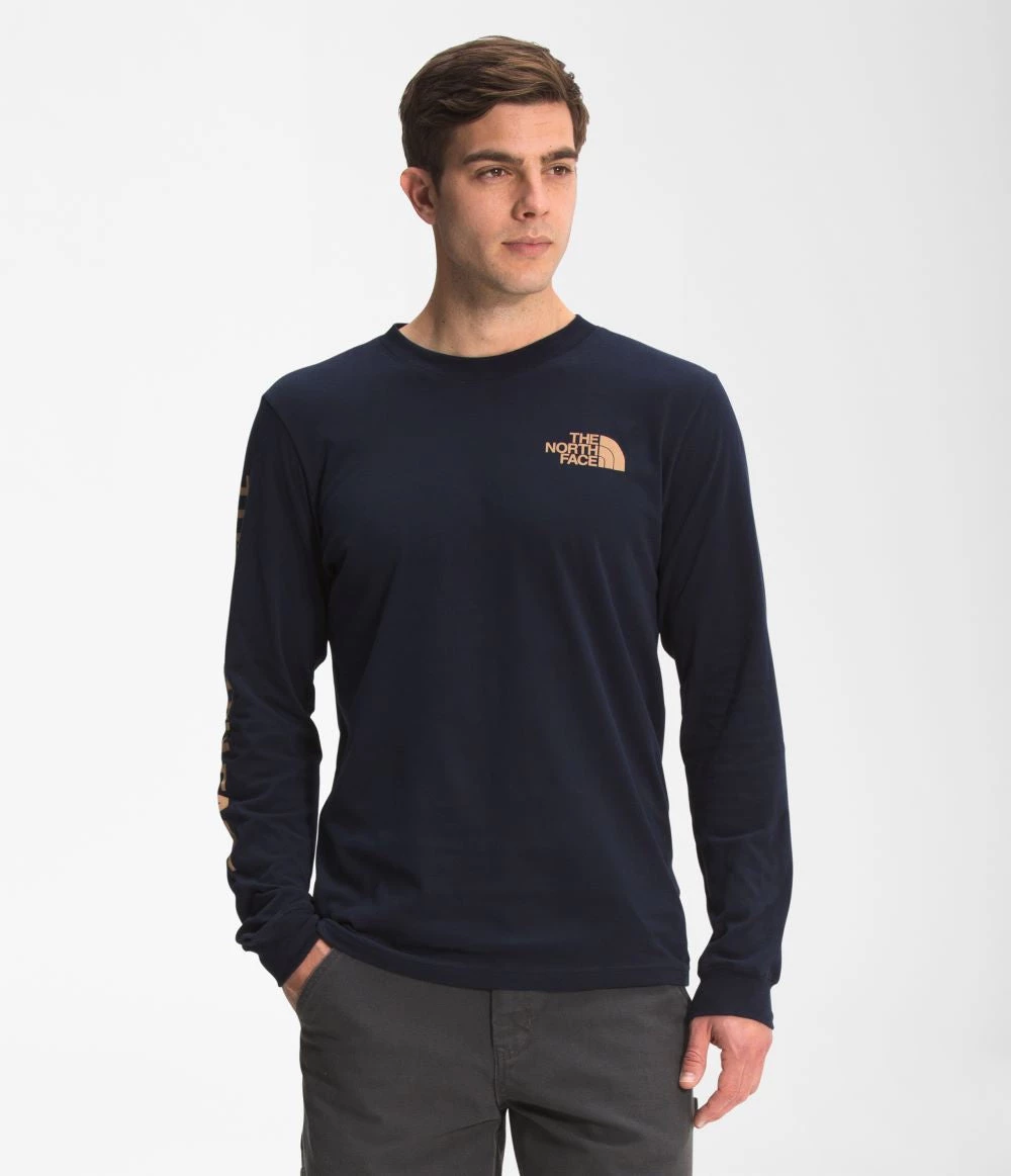 'The North Face' Men's Long Sleeve Hit T-Shirt - Aviator Navy 4 'The North Face' Men's Long Sleeve Hit T-Shirt - Aviator Navy