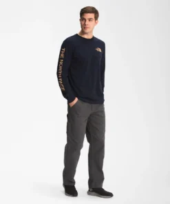 'The North Face' Men's Long Sleeve Hit T-Shirt - Aviator Navy