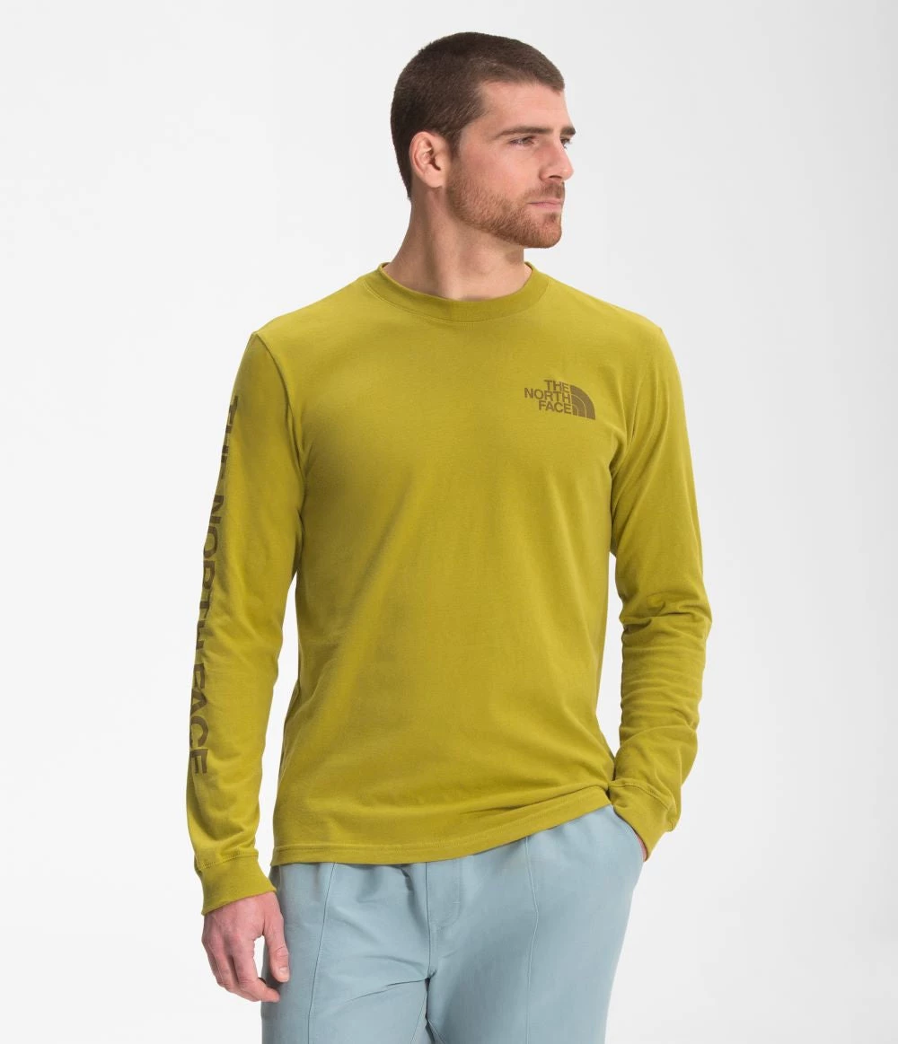 'The North Face' Men's Long Sleeve Hit T-Shirt - Matcha Green 4 'The North Face' Men's Long Sleeve Hit T-Shirt - Matcha Green