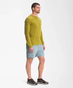 'The North Face' Men's Long Sleeve Hit T-Shirt - Matcha Green