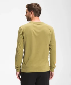 'The North Face' Men's Long Sleeve Hit T-Shirt - Green Moss 8 'The North Face' Men's Long Sleeve Hit T-Shirt - Green Moss