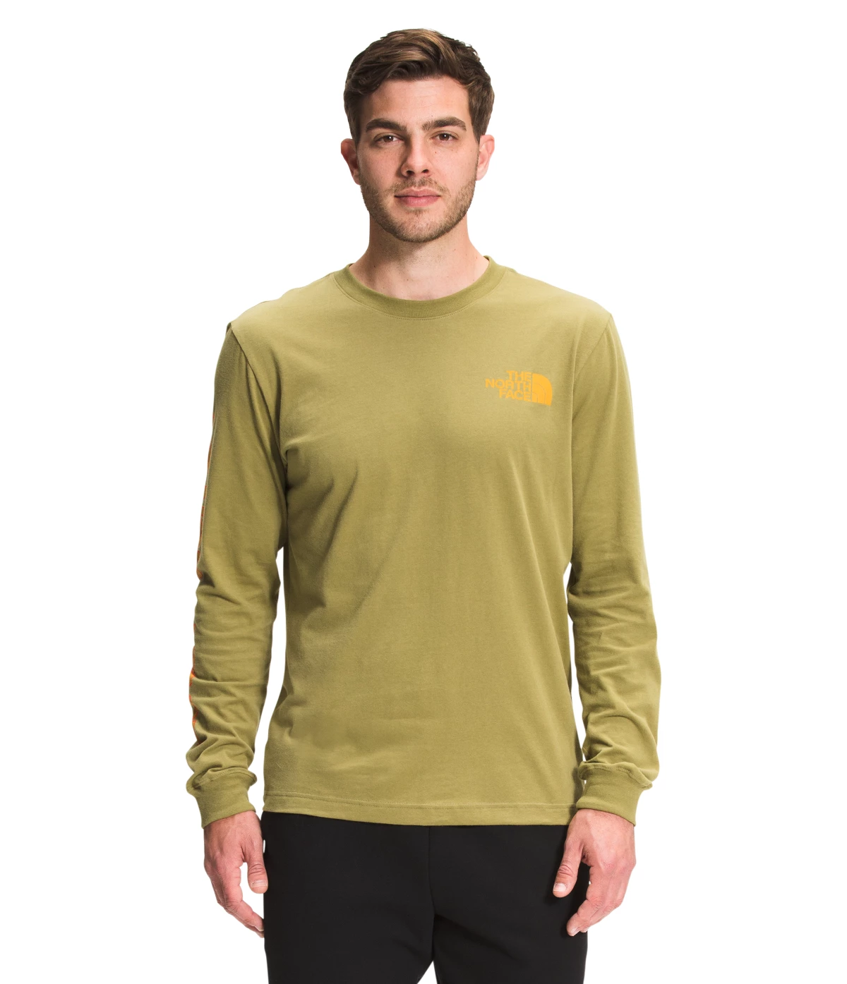 'The North Face' Men's Long Sleeve Hit T-Shirt - Green Moss 4 'The North Face' Men's Long Sleeve Hit T-Shirt - Green Moss