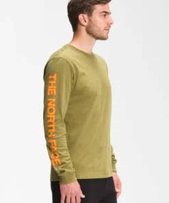 'The North Face' Men's Long Sleeve Hit T-Shirt - Green Moss