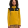 'The North Face' Women's TKA Glacier Snap Pullover - Arrowwood Yellow / TNF Black